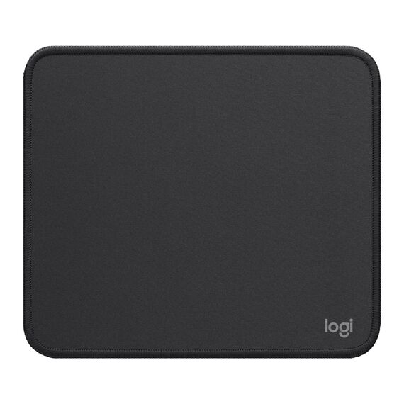 Logitech Mouse Pad - Studio Series, Computer-Mauspad mit Anti-Rutsch-Gummiboden, Leichtes Gleiten, Spritzwassergeschützt, Langlebige Materialien, Tragbar, Frisches, modernes Design - Grau