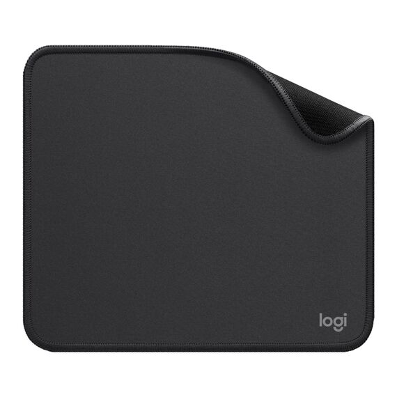 Logitech Mouse Pad - Studio Series, Computer-Mauspad mit Anti-Rutsch-Gummiboden, Leichtes Gleiten, Spritzwassergeschützt, Langlebige Materialien, Tragbar, Frisches, modernes Design - Grau