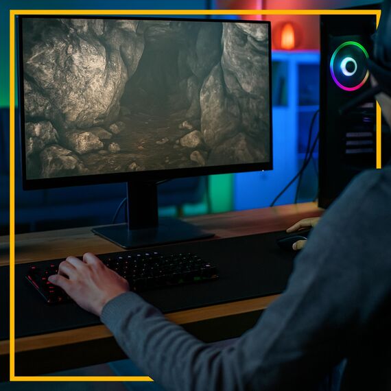 Retoo XXL Mauspad Gaming Groß 100 x 50, Rutschfest, Schreibtischunterlage, Tischunterlage Large Size, Verbessert Präzision und Geschwindigkeit, spezielle Oberfläche, Mousepad Schwarz