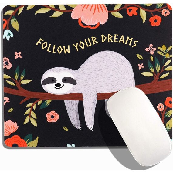 AOKSUNOVA Mauspad Katze Mousepad Klein Mauspad 24 x 20 cm Mousepad mit Motiv für Gaming Büro Office