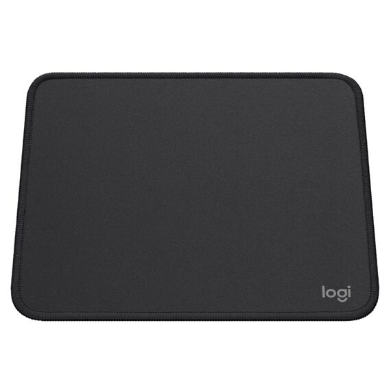 Logitech Mouse Pad - Studio Series, Computer-Mauspad mit Anti-Rutsch-Gummiboden, Leichtes Gleiten, Spritzwassergeschützt, Langlebige Materialien, Tragbar, Frisches, modernes Design - Grau