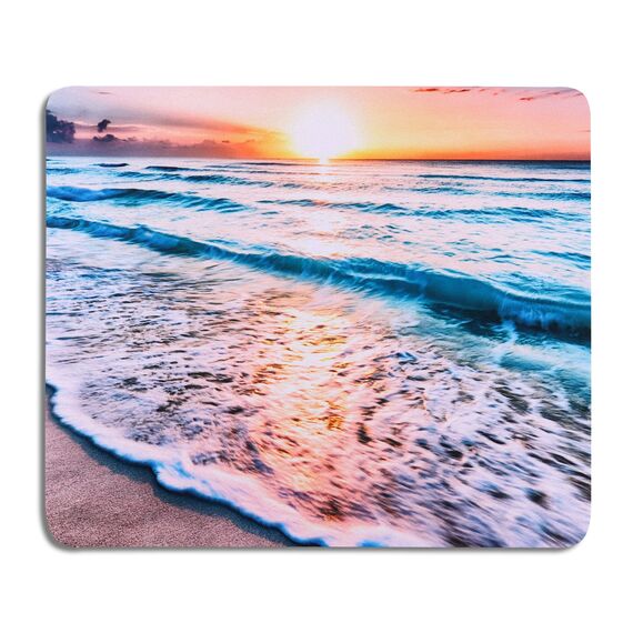 AOKSUNOVA Mauspad Klein Mousepad mit Motiv Kleines Mauspad Bunt Meer 240 x 200 mm