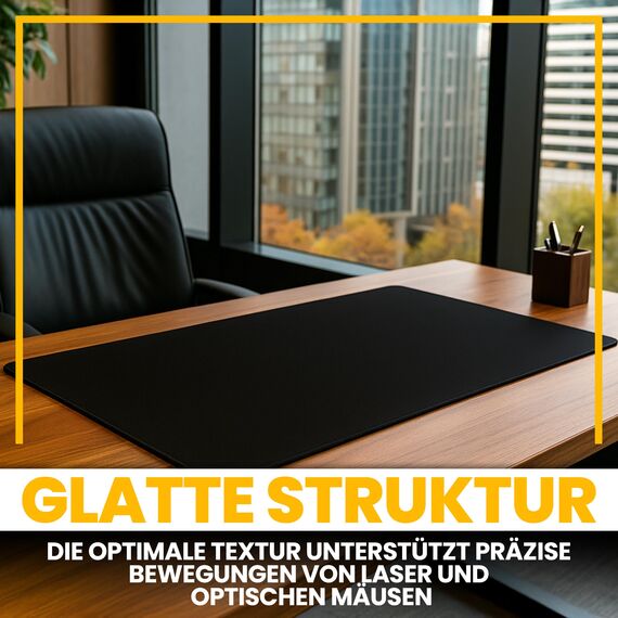 Retoo XXL Mauspad Gaming Groß 100 x 50, Rutschfest, Schreibtischunterlage, Tischunterlage Large Size, Verbessert Präzision und Geschwindigkeit, spezielle Oberfläche, Mousepad Schwarz