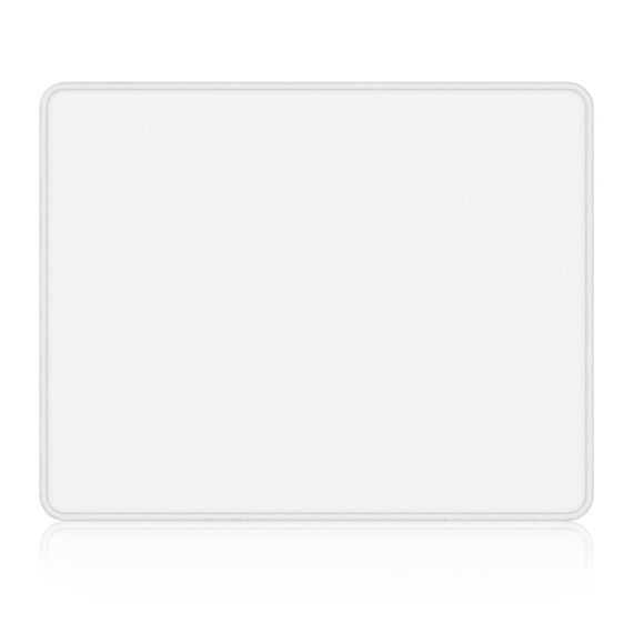 Dapesuom kleines Mauspad, 26 x 21 cm, mit Rutschfester Gummiunterseite, wasserdichtes Mini-Mauspad für Damen, Herren, kabellose Maus Laptops, Zuhause, Büro, Reisen, Elfenbeinweiß