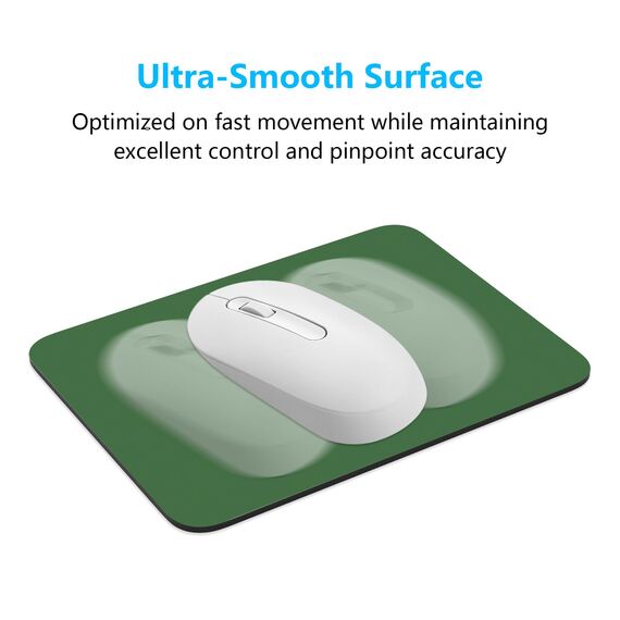 Dapesuom kleines Mauspad, 15,2 x 20,3 cm, mit Rutschfester Gummiunterseite, wasserdichtes Mini-Mauspad für Damen, Herren, kabellose Maus Laptops, Zuhause, Waldgrün