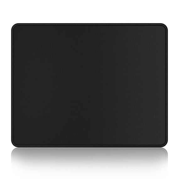 Dapesuom kleines Mauspad, 26 x 21 cm, mit Rutschfester Gummiunterseite, wasserdichtes Mini-Mauspad für Damen, Herren, kabellose Maus Laptops, Zuhause, Büro, Reisen, Tiefschwarz