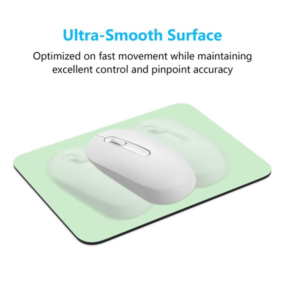 Dapesuom kleines Mauspad, 15,2 x 20,3 cm, mit Rutschfester Gummiunterseite, wasserdichtes Mini-Mauspad für Damen, Herren, kabellose Maus Laptops, Zuhause, Büro, Reisen, Seegrün