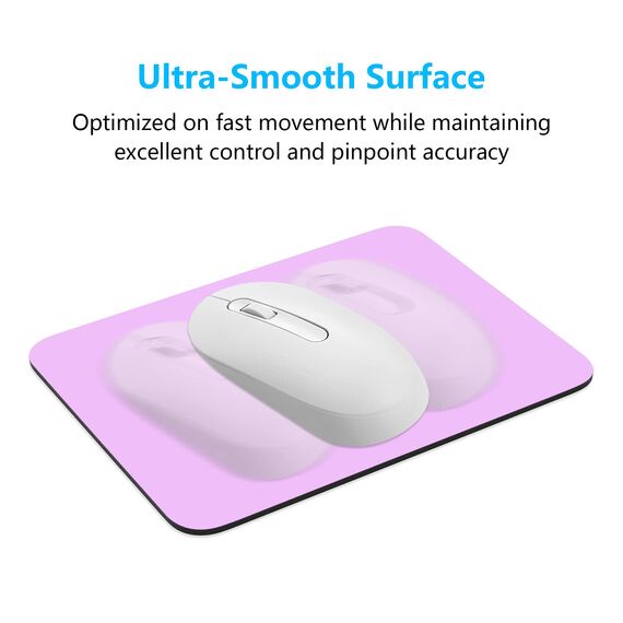 Dapesuom kleines Mauspad, 15,2 x 20,3 cm, mit Rutschfester Gummiunterseite, wasserdichtes Mini-Mauspad für Damen, Herren, kabellose Maus Laptops, Zuhause, Reisen, Vanilleviolett
