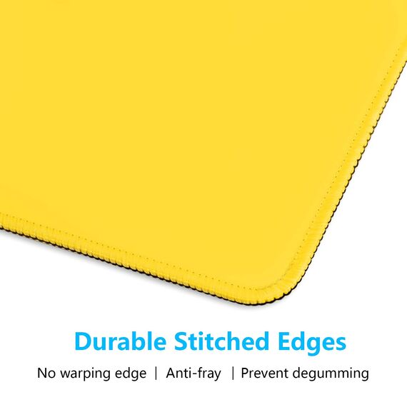Dapesuom kleines Mauspad, 26 x 21 cm, mit Rutschfester Gummiunterseite, wasserdichtes Mini-Mauspad für Damen, Herren, kabellose Maus Laptops, Zuhause, Büro, Reisen, Aprikosengelb