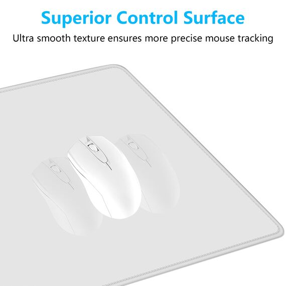 Dapesuom Großes Mauspad, erweitertes Gaming-Mauspad mit genähten Kanten, wasserdichte Schreibtischunterlagen mit Rutschfester Unterseite, großes Mauspad für Laptop, Büro, 60 x 30 cm, Space Grey