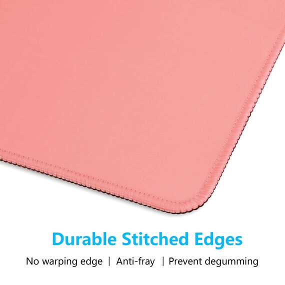 Dapesuom kleines Mauspad, 26 x 21 cm, mit Rutschfester Gummiunterseite, wasserdichtes Mini-Mauspad für Damen, Herren, kabellose Maus Laptops, Zuhause, Büro, Reisen, Dunkelrosa