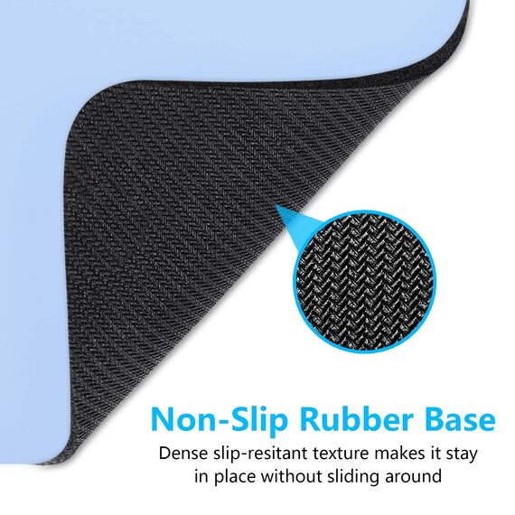 Dapesuom kleines Mauspad, 15,2 x 20,3 cm, mit Rutschfester Gummiunterseite, wasserdichtes Mini-Mauspad für Damen, Herren, kabellose Maus Laptops, Zuhause, Büro, Reisen, Himmelblau