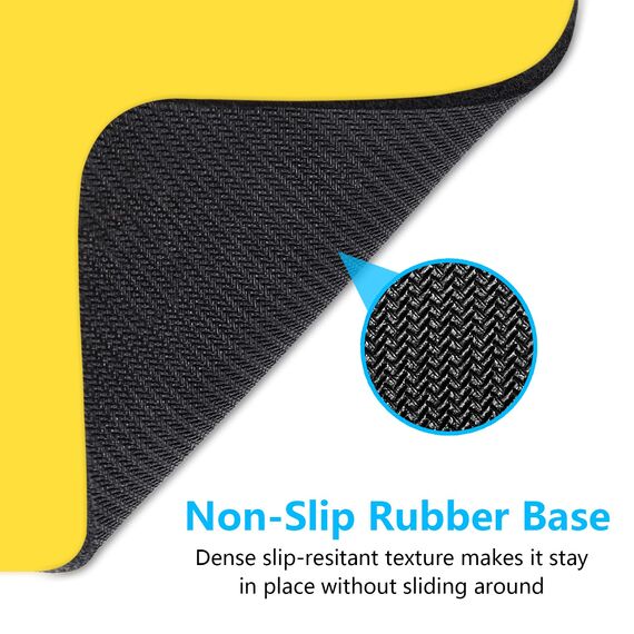 Dapesuom kleines Mauspad, 15,2 x 20,3 cm, mit Rutschfester Gummiunterseite, wasserdichtes Mini-Mauspad für Damen, Herren, kabellose Maus Laptops, Zuhause, Reisen, Aprikosengelb