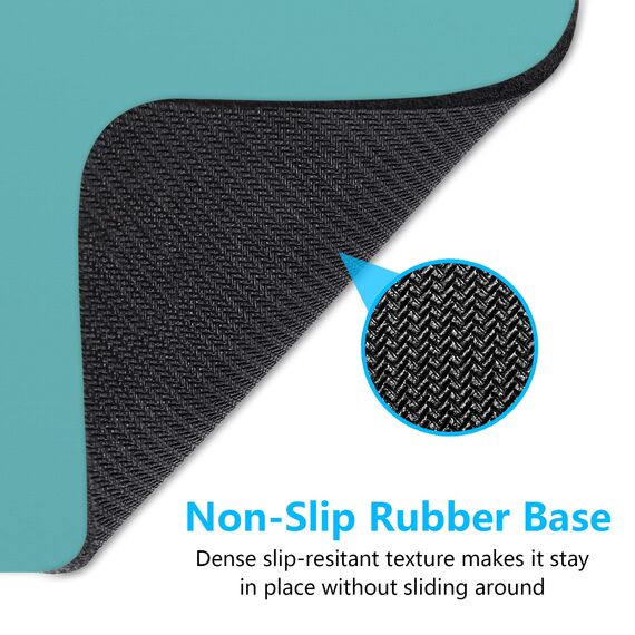 Dapesuom kleines Mauspad, 15,2 x 20,3 cm, mit Rutschfester Gummiunterseite, wasserdichtes Mini-Mauspad für Damen, Herren, kabellose Maus Laptops, Zuhause, Büro, Reisen, Malachitgrün