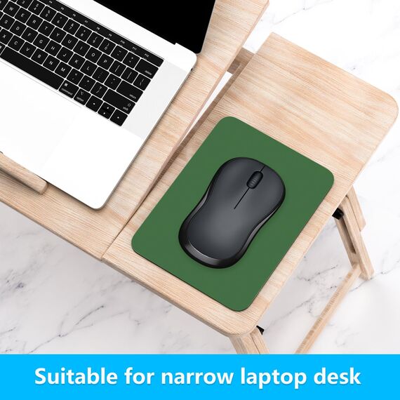 Dapesuom kleines Mauspad, 15,2 x 20,3 cm, mit Rutschfester Gummiunterseite, wasserdichtes Mini-Mauspad für Damen, Herren, kabellose Maus Laptops, Zuhause, Waldgrün