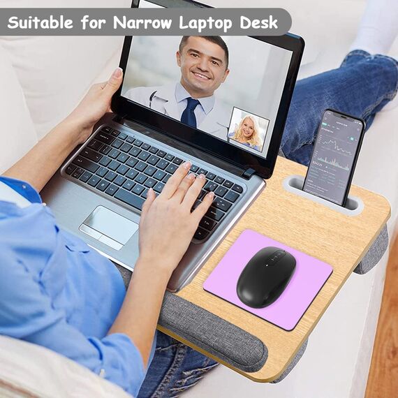 Dapesuom kleines Mauspad, 15,2 x 12,7 cm, mit Rutschfester Gummiunterseite, wasserdichtes Mini-Mauspad für Damen, Herren, kabellose Maus Laptops, Zuhause, Reisen, Vanilleviolett