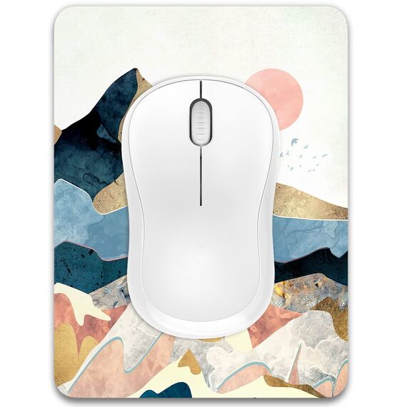 Dapesuom kleines Mauspad, 15,2 x 20,3 cm, mit Rutschfester Gummiunterseite, wasserdichtes Mini-Mauspad für Damen, Herren, kabellose Maus Laptops, Zuhause, Reisen, Berg