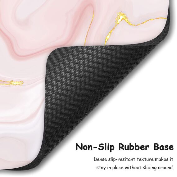 Dapesuom kleines Mauspad, 15,2 x 20,3 cm, mit Rutschfester Gummiunterseite, wasserdichtes Mini-Mauspad für Damen, Herren, kabellose Maus Laptops, Zuhause, Reisen, Eleganter Marmor