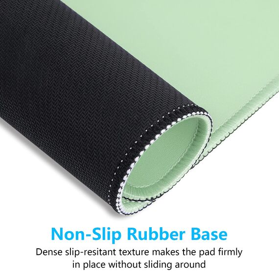 Dapesuom kleines Mauspad, 26 x 21 cm, mit Rutschfester Gummiunterseite, wasserdichtes Mini-Mauspad für Damen, Herren, kabellose Maus Laptops, Zuhause, Büro, Reisen, Seegrün