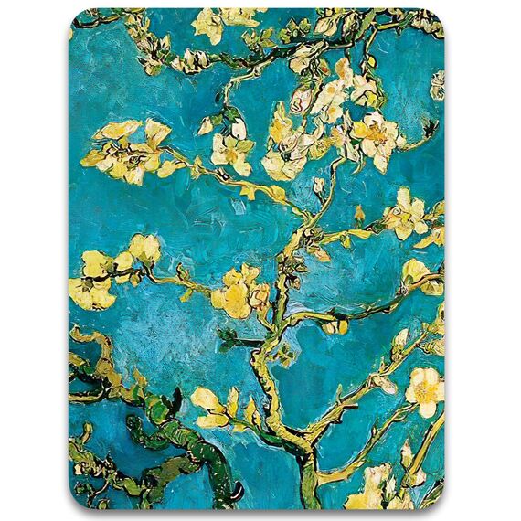 Dapesuom kleines Mauspad, 15,2 x 20,3 cm, mit Rutschfester Gummiunterseite, wasserdichtes Mini-Mauspad für Damen, Herren, kabellose Maus Laptops, Reisen, Zuhause, Aprikosenbaum
