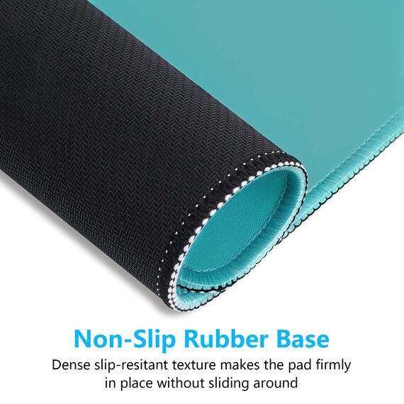 Dapesuom kleines Mauspad, 26 x 21 cm, mit Rutschfester Gummiunterseite, wasserdichtes Mini-Mauspad für Damen, Herren, kabellose Maus Laptops, Zuhause, Büro, Reisen, Malachitgrün