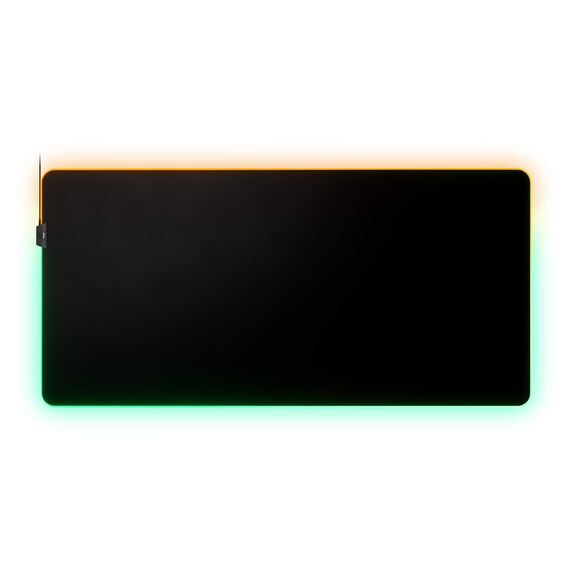 SteelSeries QcK 3XL Prism RGB - Gaming-Oberfläche - Optimiert für Kapillarproben - 2 Zonen RGB-Beleuchtung – Schwarz - (1220mm x 590mm x 3mm)