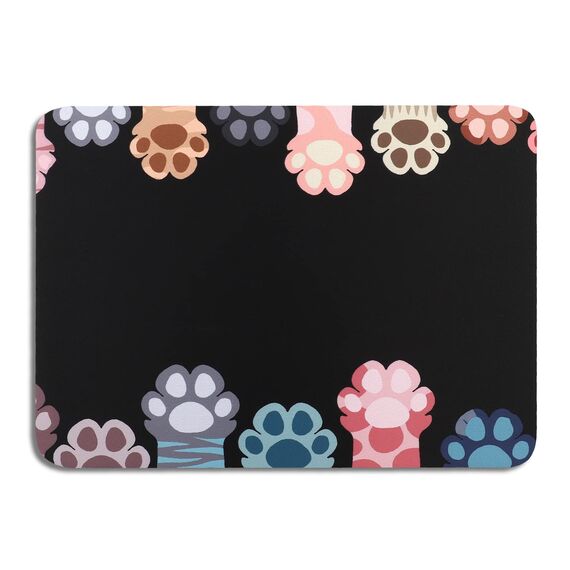 AOKSUNOVA Gaming Mauspad Klein mit Design Katze 28 x 20 cm Mousepad mit Motiv Bunt