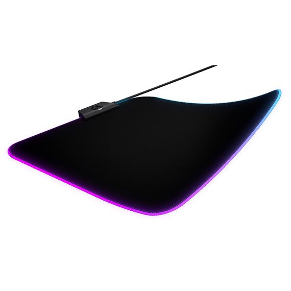 SteelSeries QcK Prism Cloth M - Gaming Mauspad – 2 Zonen RGB-Beleuchtung – Mittelgroße (320mm x 270mm x 6mm)