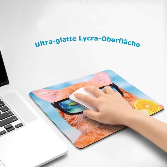 AOKSUNOVA Mauspad Office Mauspad Klein Niedliches Design 24 x 20 x 0,3 cm Mousepad mit Motiv (MF-053)