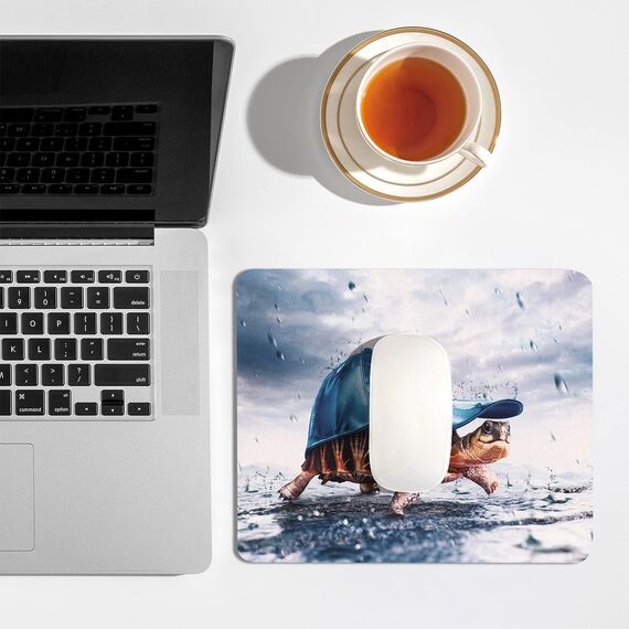 AOKSUNOVA Mauspad klein mit Motiv Kawaii Gaming und Office Mousepad für Laptop, Computer & PC, rutschfest, Waschbar,24 x 20 x 0,3 cm Mouse Pad