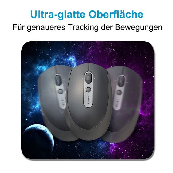AOKSUNOVA Mauspad Klein 18 x 16 cm Mauspad Mini Bunt Mousepad mit Motiv (MD-380, 180 x 160 mm)
