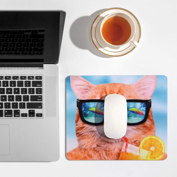 AOKSUNOVA Mauspad Office Mauspad Klein Niedliches Design 24 x 20 x 0,3 cm Mousepad mit Motiv (MF-053)