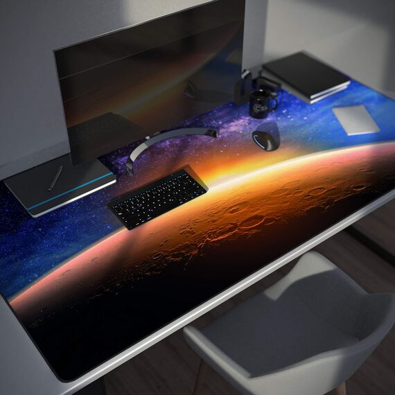 CSL - Übergröße Mauspad Gaming 1200x600mm - XXXL Mousepad groß mit Motiv - Tischunterlage Large Size - verbessert Präzision und Geschwindigkeit - XXL z.B. für Logitech Maus und Tastatur