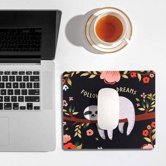 AOKSUNOVA Mauspad Klein Mousepad Mouse Pad 24 x 20 x 0,3 cm Camel