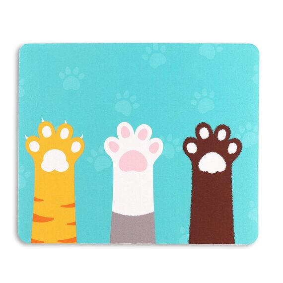 AOKSUNOVA Mauspad Gaming Mouse Pad rutschfest 24 x 20 x 0,3 cm Mauspad mit Katze Motiv Niedliches Design