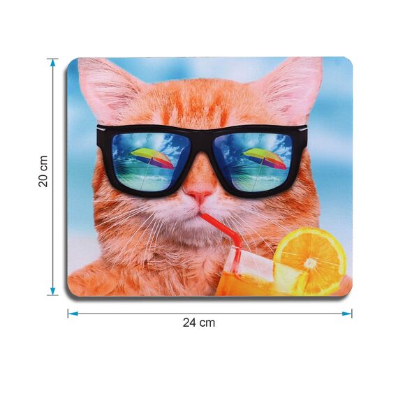 AOKSUNOVA Mauspad Office Mauspad Klein Niedliches Design 24 x 20 x 0,3 cm Mousepad mit Motiv (MF-053)