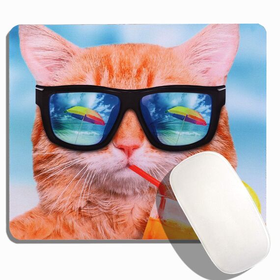 AOKSUNOVA Mauspad Office Mauspad Klein Niedliches Design 24 x 20 x 0,3 cm Mousepad mit Motiv (MF-053)