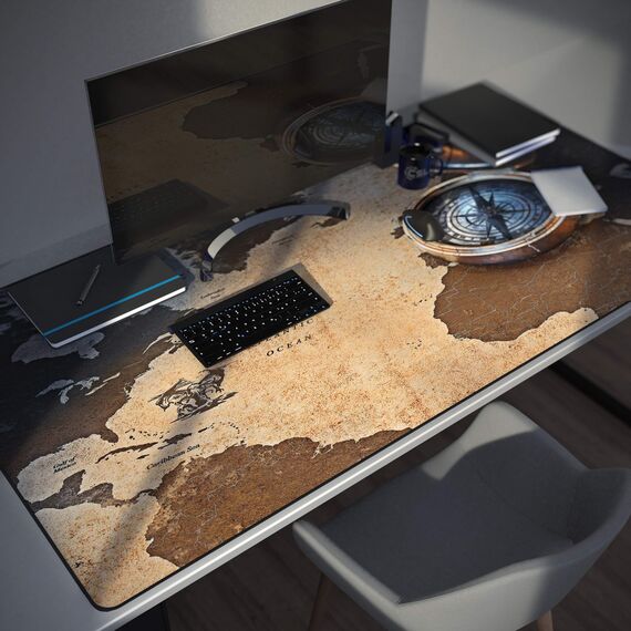 CSL - Übergröße Mauspad Gaming 1200x600mm - XXXL Mousepad groß mit Motiv - Tischunterlage Large Size - verbessert Präzision und Geschwindigkeit - XXL z.B. für Logitech Maus und Tastatur