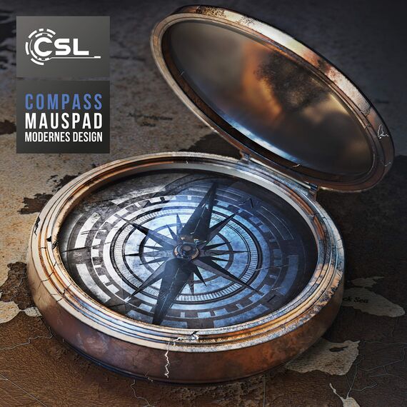 CSL - Übergröße Mauspad Gaming 1200x600mm - XXXL Mousepad groß mit Motiv - Tischunterlage Large Size - verbessert Präzision und Geschwindigkeit - XXL z.B. für Logitech Maus und Tastatur