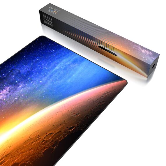 CSL - Übergröße Mauspad Gaming 1200x600mm - XXXL Mousepad groß mit Motiv - Tischunterlage Large Size - verbessert Präzision und Geschwindigkeit - XXL z.B. für Logitech Maus und Tastatur