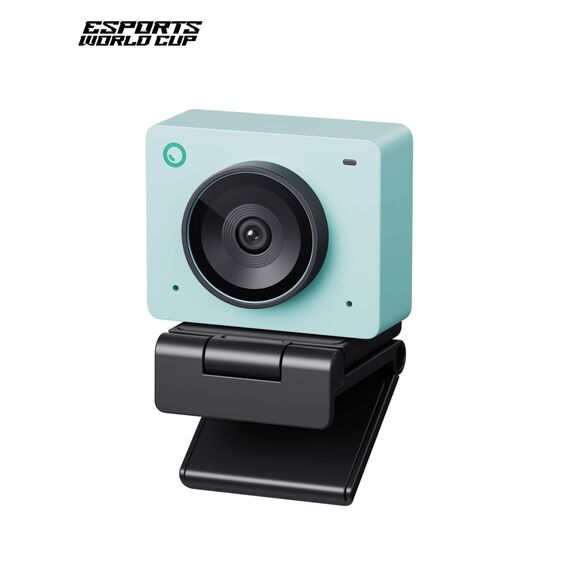 OBSBOT Meet 2-4K Webcam für PC mit 1/2" Sensor, KI Framing& Autofokus, Beauty-Modus, Gestensteuerung, 60 FPS, Zwillingsmi, Leicht USB Kamera für Streaming, Meetings, Gaming, Video Calls. (Auroragrün)