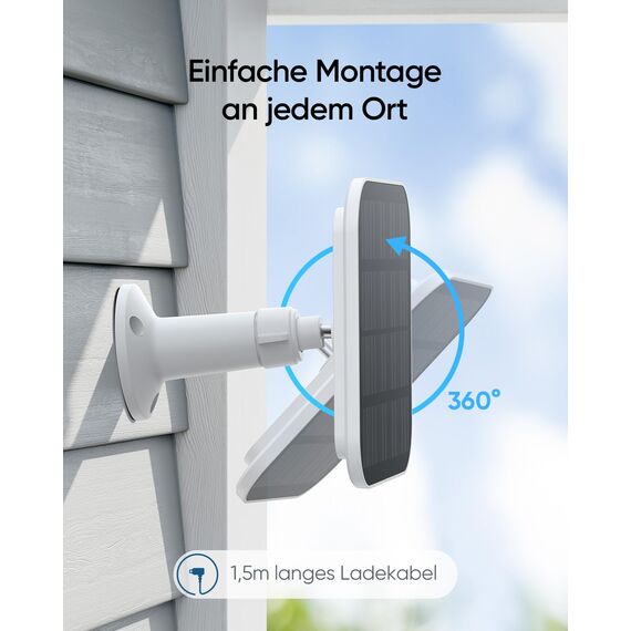 eufy Security eufyCam 2C Pro 2-Kamera-Set, Überwachungskamera Aussen Solar mit 2K Auflösung, HomeKit-Kompatibilität, IP67-Wetterfest, Farb-Nachtsicht, Ohne ABO-Gebühren
