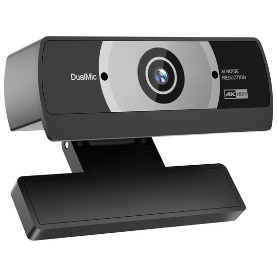Diccik Webcam 4K, USB A Webcam mit 2 Mikrofon mit Rauschunterdrückung, Kamera PC, Schneller Automatische Fixfokus für Live Streaming, Videoanrufe, Konferenzen, Spiel, PC/Mac/Notebook/MacBook