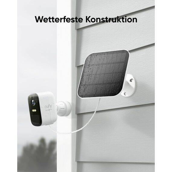 eufy Security eufyCam 2C Pro 2-Kamera-Set, Überwachungskamera Aussen Solar mit 2K Auflösung, HomeKit-Kompatibilität, IP67-Wetterfest, Farb-Nachtsicht, Ohne ABO-Gebühren