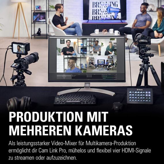 Elgato Cam Link Pro 4K Ultra HD, Schwarz, One size