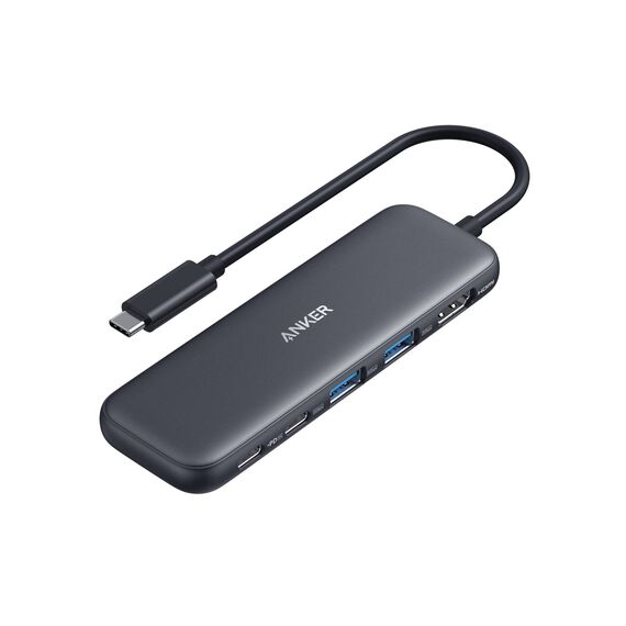 Anker USB C Hub, 332 USB-C Hub (5-in-1) mit 4K HDMI Display, 5Gbps Datenanschluss und 2 USB-A Ports für MacBook Pro, Air, Dell XPS, Lenovo Thinkpad, HP Laptops Mehr