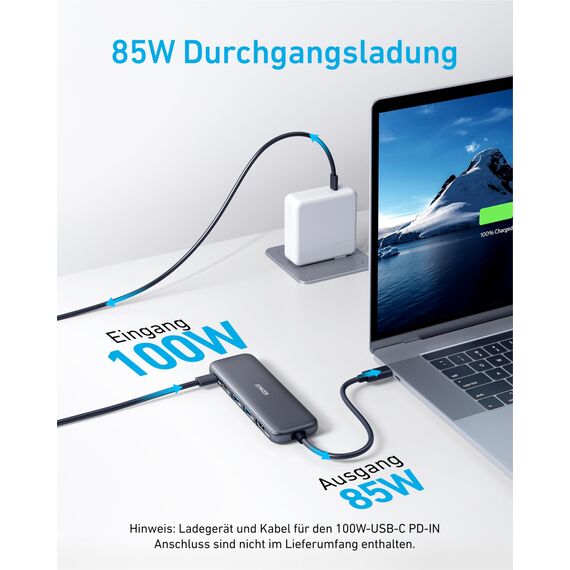 Anker USB C Hub, 332 USB-C Hub (5-in-1) mit 4K HDMI Display, 5Gbps Datenanschluss und 2 USB-A Ports für MacBook Pro, Air, Dell XPS, Lenovo Thinkpad, HP Laptops Mehr
