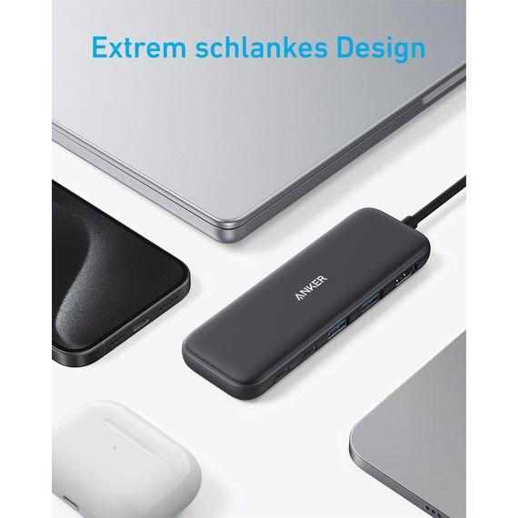Anker USB C Hub, 332 USB-C Hub (5-in-1) mit 4K HDMI Display, 5Gbps Datenanschluss und 2 USB-A Ports für MacBook Pro, Air, Dell XPS, Lenovo Thinkpad, HP Laptops Mehr