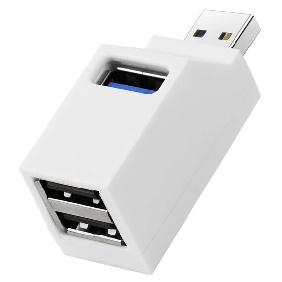 AXFEE 3 Port USB-Hub Mit Mehreren Anschlüssen (1 USB 3.0 + 2 USB 2.0) - Mini Splitter Erweiterung Adapter Für Laptop, MacBook, Desktop-PC, Kompatibel Mit Flash-Laufwerk Und Tastatur
