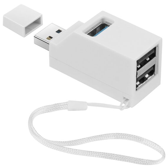 AXFEE 3 Port USB-Hub Mit Mehreren Anschlüssen (1 USB 3.0 + 2 USB 2.0) - Mini Splitter Erweiterung Adapter Für Laptop, MacBook, Desktop-PC, Kompatibel Mit Flash-Laufwerk Und Tastatur